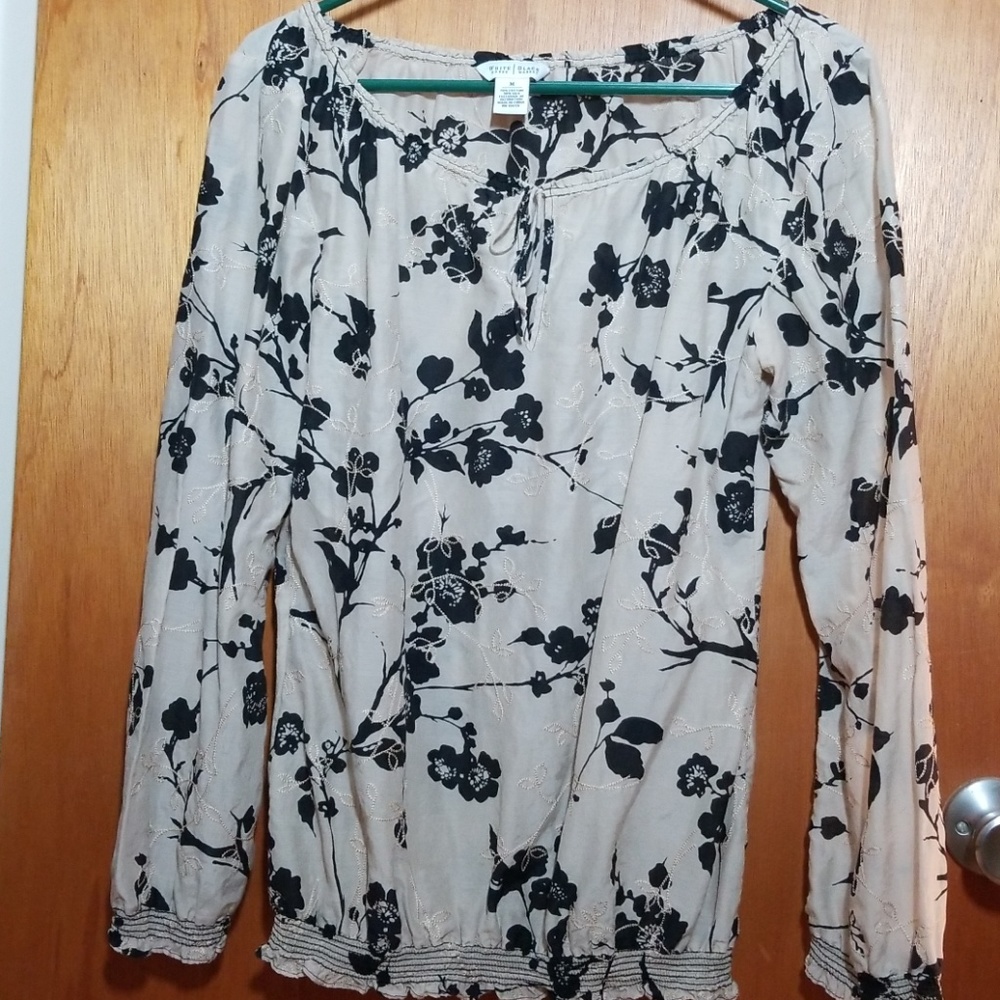 Long Sleeve Peasant Blouse